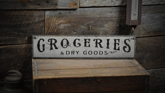 Groceries Sign – Modern Rustic Home