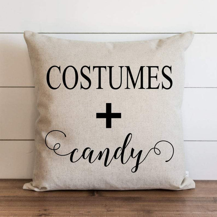 Halloween Costumes + Candy Pillow Cover