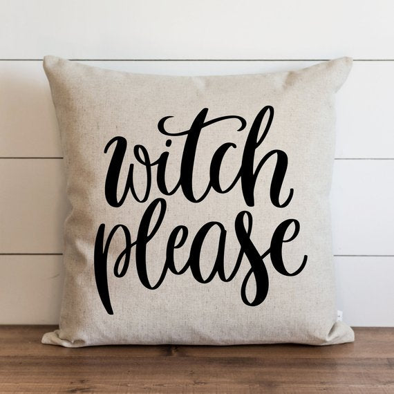 Halloween Pillow Cover // Witch Please
