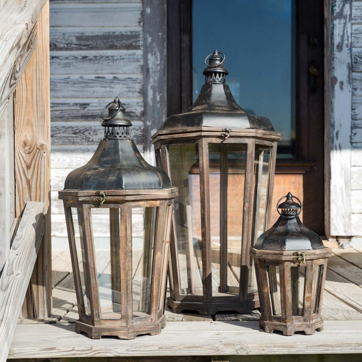 Hillcrest Lanterns, Set of 3 – Modern Rustic Home