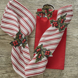 Christmas dinner holly and berry napkin ring