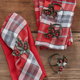 seasonal festive holly and berry napkin ring