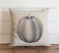 Light Watercolor Pumpkin Pillow Cover