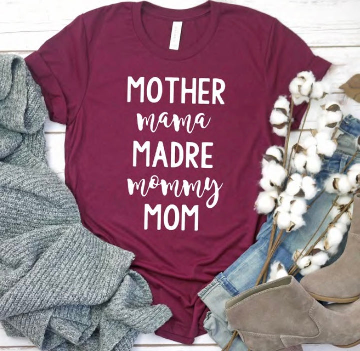 Many Mom Names T-Shirt