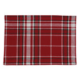 soft red Christmas Noelle Plaid Placemat