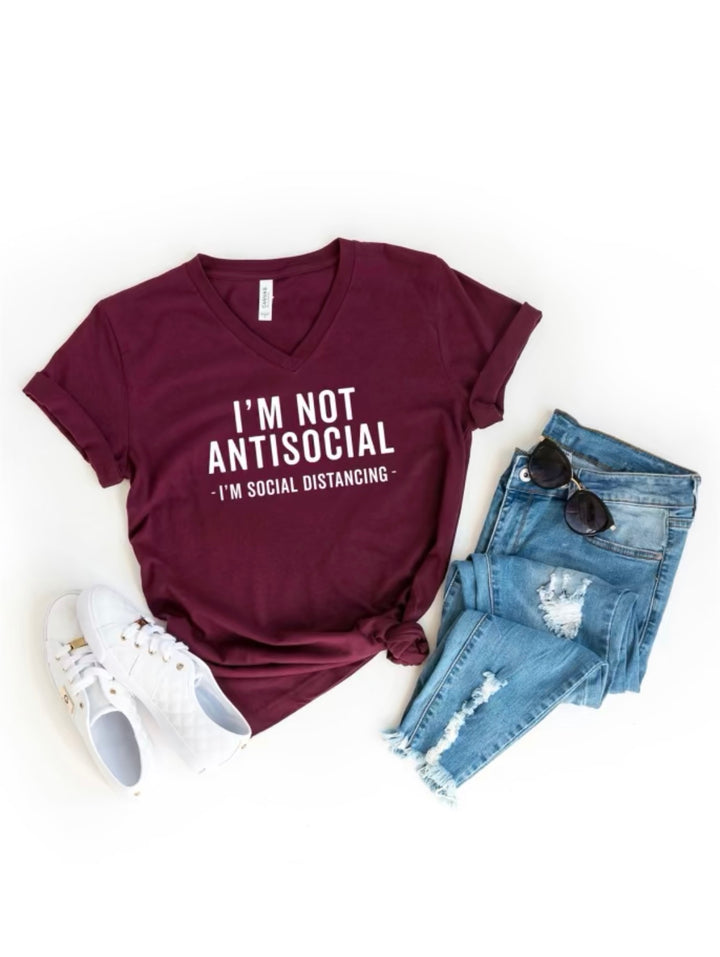 Not Anti-Social, Social Distancing T-Shirt