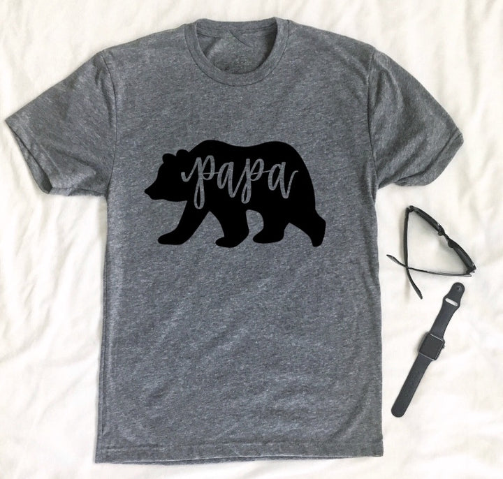 Papa Bear Gray T-Shirt