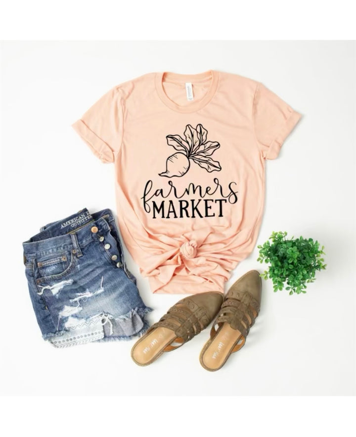 Pink Farmers Market T-Shirt