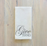 Set of 6 or 8 Give Thanks Napkins