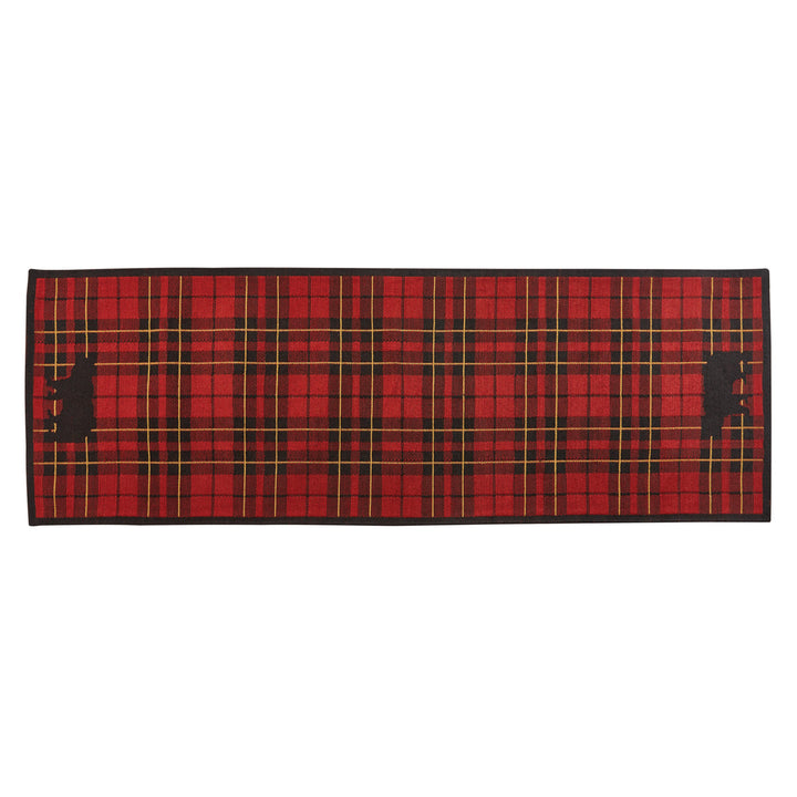 red christmas Sportsman Plaid Indoor & Outdoor Rug Runner for cabin