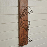 Antique Iron Springs Wall Wine Rack