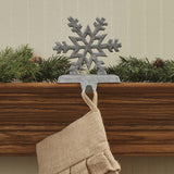 Snowflake Stocking Hanger - Galvanized (Set of 2)