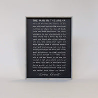 The Man In The Arena Quote | Wood Sign