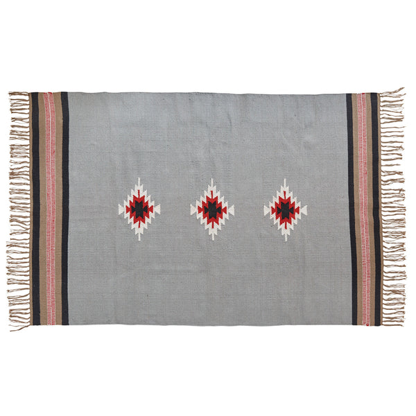 Large Patterned Trail Blanket Rug