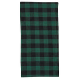 green and black plaid traditional dinner napkins
