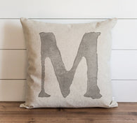 Watercolor Typography Burlap 20 x 20 Pillow Cover