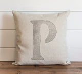 Watercolor Typography Burlap 20 x 20 Pillow Cover