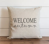 modern rustic home welcome autumn pillow cover