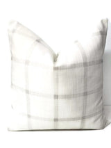 White and Grey Check Farmhouse Pillow Cover Sham