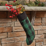 festive stocking for fireplace
