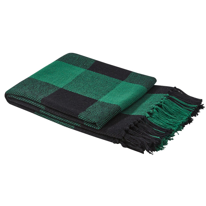 soft luxurious Christmas forest wicklow check throw