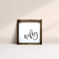 wifey wooden sign