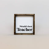 world's best teacher desk decor
