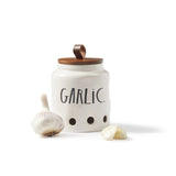 Rae Dunn - Stem Print Garlic Keeper