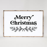 Merry Christmas Large Wood Sign