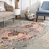 Distressed Persian Sarita Rug, Farmhouse decor, Traditional, area rug, vintage, floor coverings, grey
