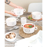 Rae Dunn Artisan Soup Bowls, Set of 4