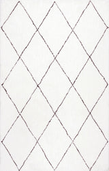 Hand Tufted Armitra Rug Farmhouse decor, shag floor coverings, neutral, geometric, contemporary design