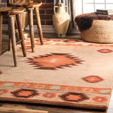 Hand Tufted Shyla Rug, Southwestern, Farmhouse Decor, area rug, floor covering, beige