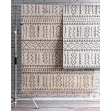 Outdoor Tribal Gretchen Rug, Farmhouse Decor, area rug, floor coverings, contemporary, transitional, beige, light grey