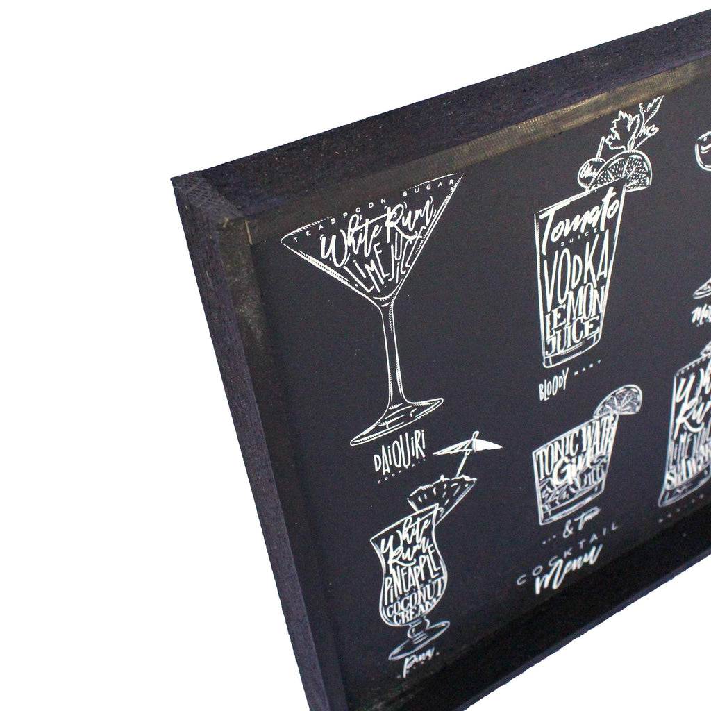 Bar Menu Wood Sign – Modern Rustic Home